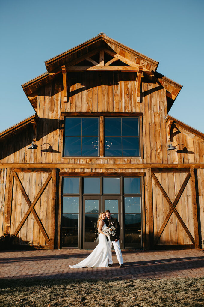 Barn wedding venue in Montrose Colorado